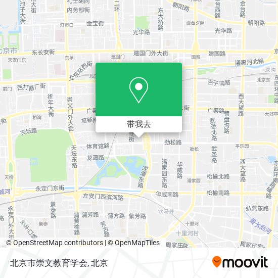 北京市崇文教育学会地图
