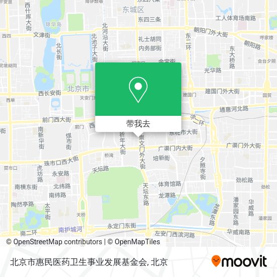 北京市惠民医药卫生事业发展基金会地图