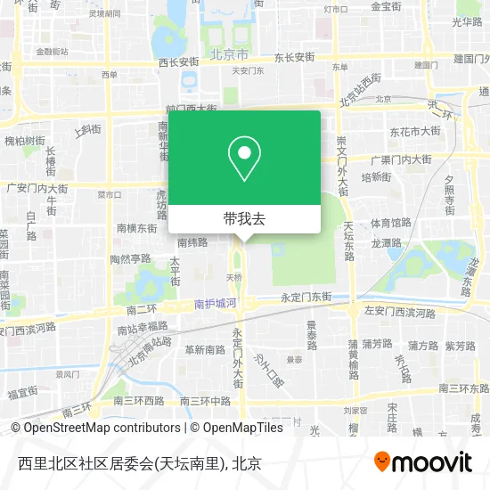 西里北区社区居委会(天坛南里)地图