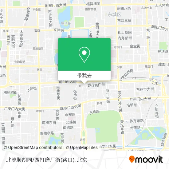 北晓顺胡同/西打磨厂街(路口)地图