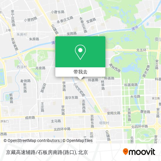 京藏高速辅路/石板房南路(路口)地图