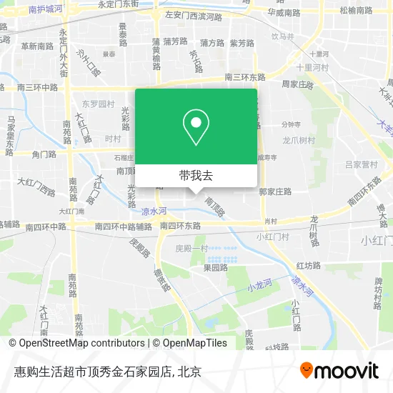 惠购生活超市顶秀金石家园店地图
