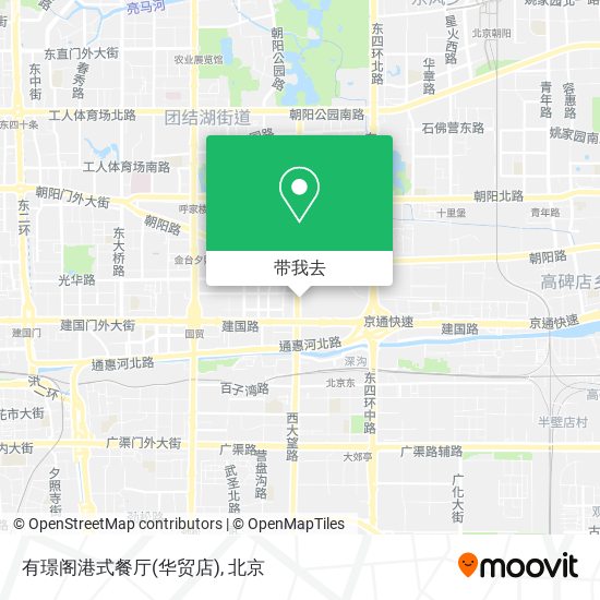 有璟阁港式餐厅(华贸店)地图