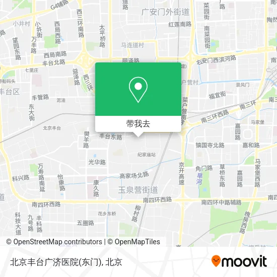 北京丰台广济医院(东门)地图