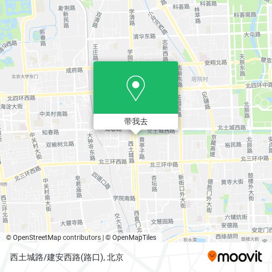 西土城路/建安西路(路口)地图