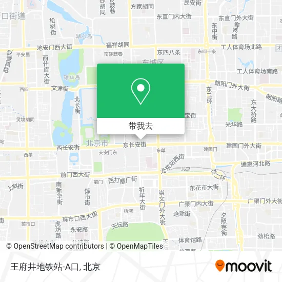王府井地铁站-A口地图