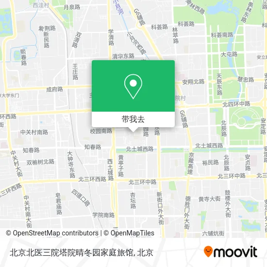 北京北医三院塔院晴冬园家庭旅馆地图