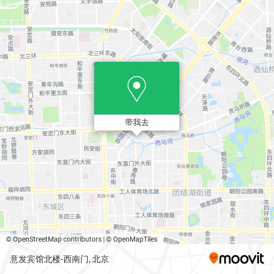 意发宾馆北楼-西南门地图