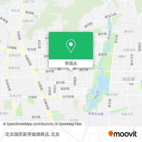 北京国庆富萍烟酒商店地图