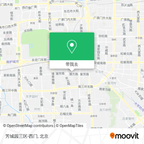 芳城园三区-西门地图