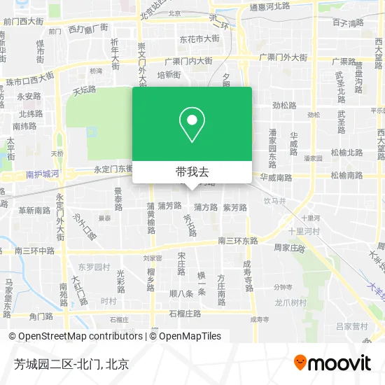 芳城园二区-北门地图