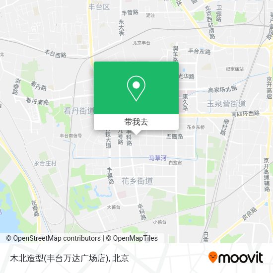 木北造型(丰台万达广场店)地图