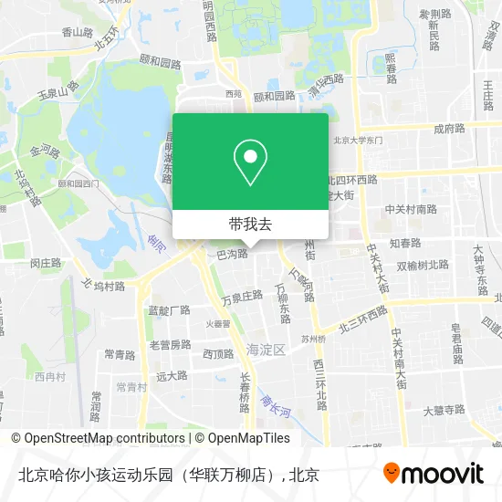 北京哈你小孩运动乐园（华联万柳店）地图