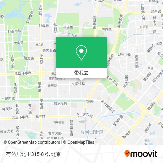 芍药居北里315-8号地图