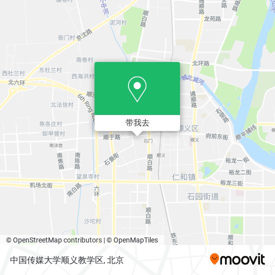 中国传媒大学顺义教学区地图