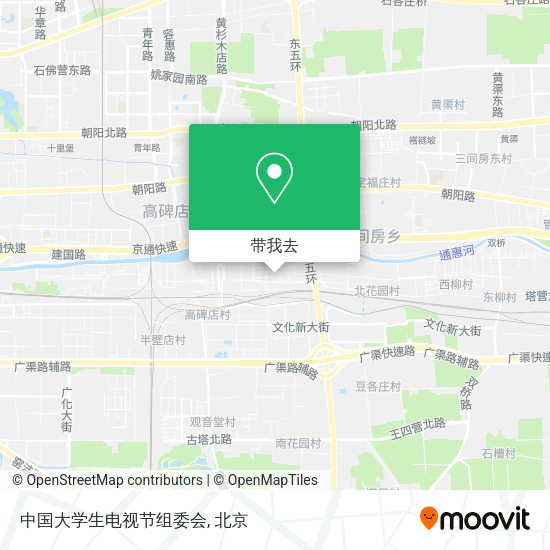 中国大学生电视节组委会地图