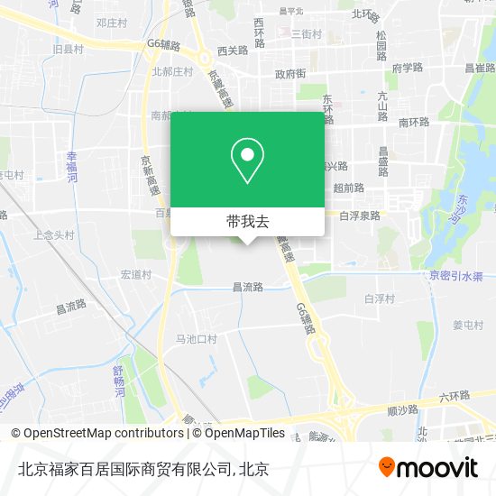 北京福家百居国际商贸有限公司地图