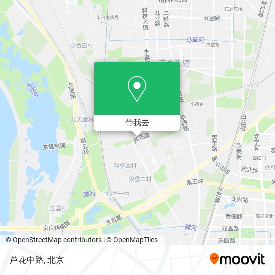 芦花中路地图