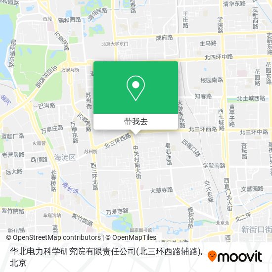 华北电力科学研究院有限责任公司(北三环西路辅路)地图