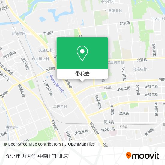 华北电力大学-中南1门地图