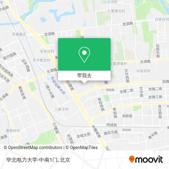 华北电力大学-中南1门地图