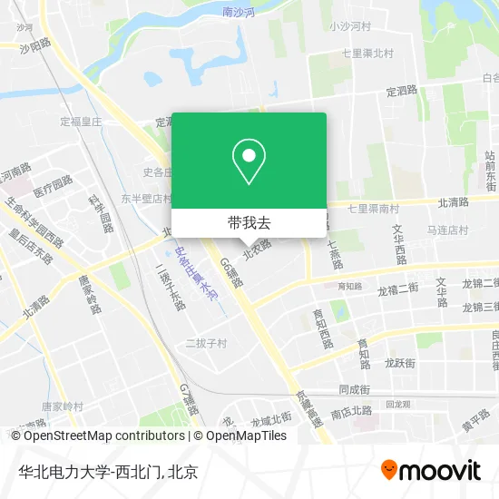 华北电力大学-西北门地图