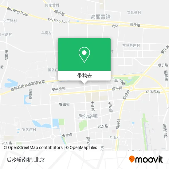 后沙峪南桥地图