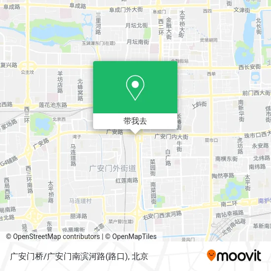 广安门桥/广安门南滨河路(路口)地图