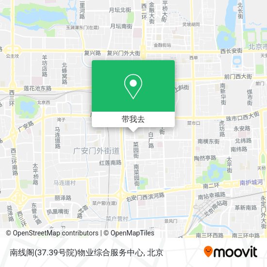 南线阁(37.39号院)物业综合服务中心地图