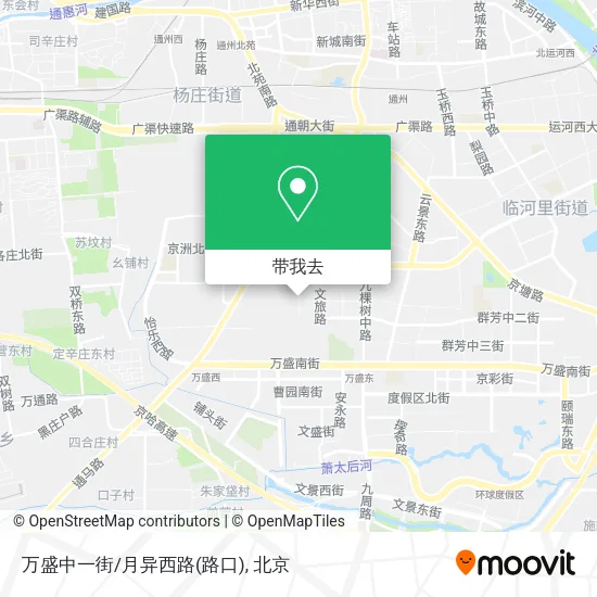 万盛中一街/月异西路(路口)地图