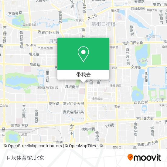月坛体育馆地图