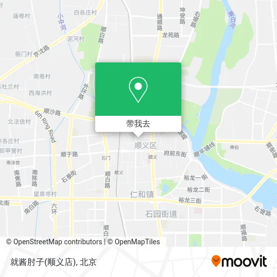 就酱肘子(顺义店)地图