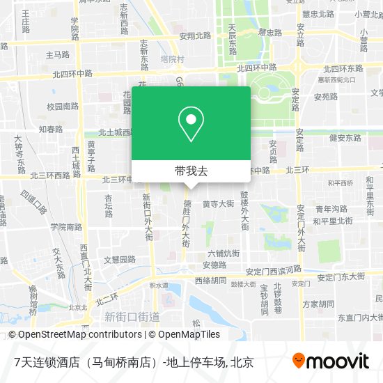 7天连锁酒店（马甸桥南店）-地上停车场地图