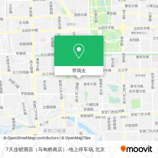 7天连锁酒店（马甸桥南店）-地上停车场地图