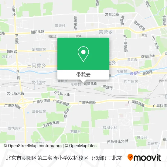北京市朝阳区第二实验小学双桥校区（低部）地图
