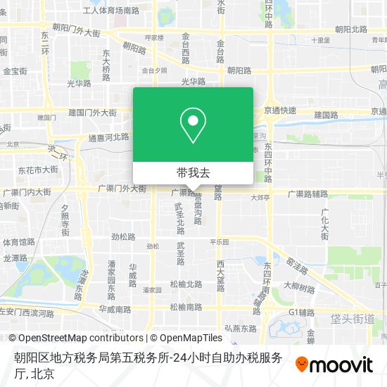 朝阳区地方税务局第五税务所-24小时自助办税服务厅地图