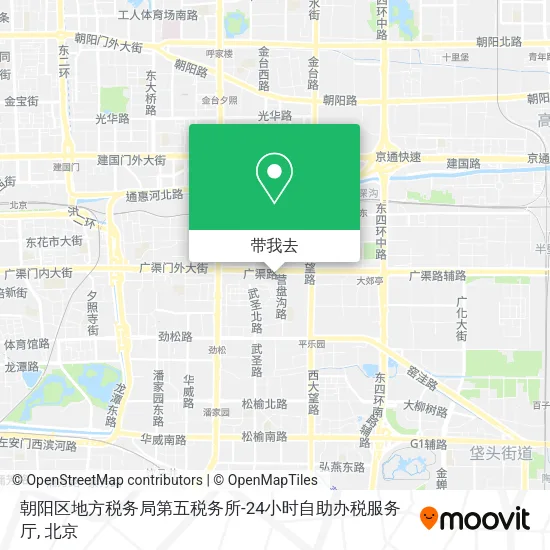 朝阳区地方税务局第五税务所-24小时自助办税服务厅地图
