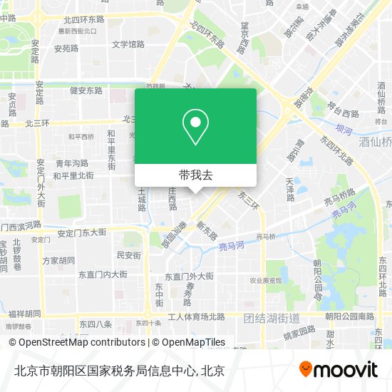 北京市朝阳区国家税务局信息中心地图