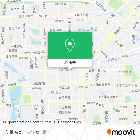 美景东直门写字楼地图