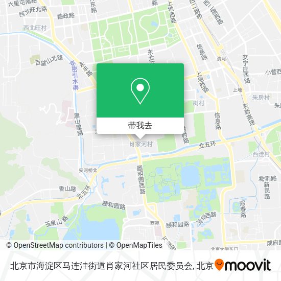 北京市海淀区马连洼街道肖家河社区居民委员会地图