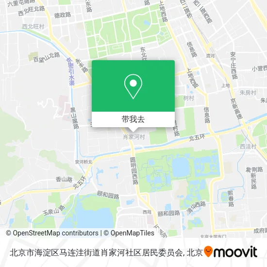 北京市海淀区马连洼街道肖家河社区居民委员会地图