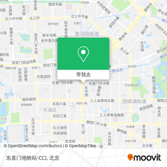 东直门地铁站-C口地图