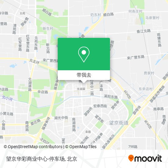 望京华彩商业中心-停车场地图