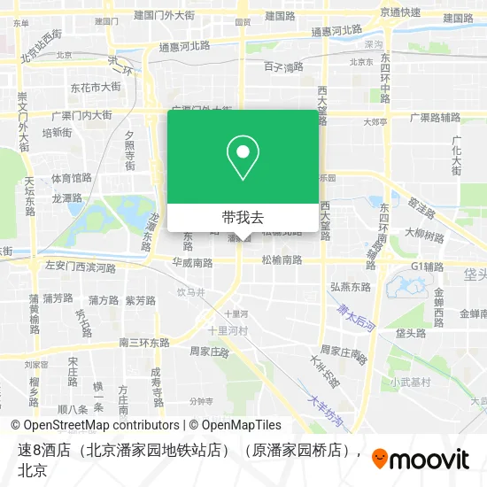 速8酒店（北京潘家园地铁站店）（原潘家园桥店）地图