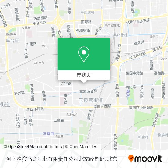 河南淮滨乌龙酒业有限责任公司北京经销处地图