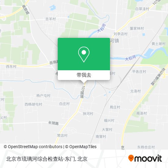 北京市琉璃河综合检查站-东门地图