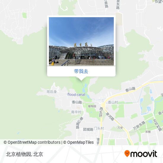 北京植物园地图