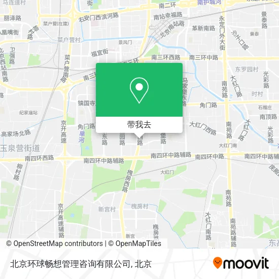 北京环球畅想管理咨询有限公司地图