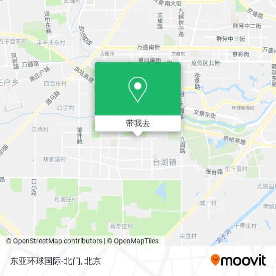 东亚环球国际-北门地图