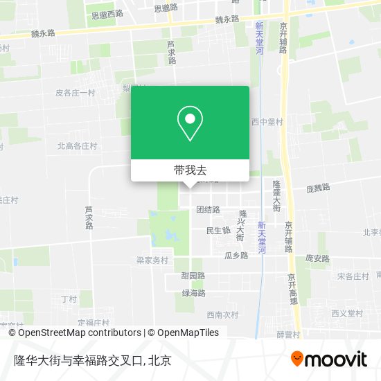 隆华大街与幸福路交叉口地图